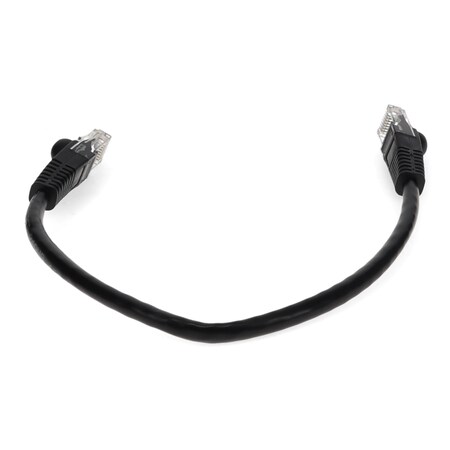 Add-On 1FT RJ-45 MALE TO RJ-45 MALE STRAIGHT BLACK CAT6 UTP PVC COPPER PATCH CABLE ADD-1FCAT6-BK